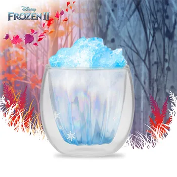 

200ml Disney original Frozen II Elsa princess Printing snow Double glass Cup coffee cup Cartoon cup W108