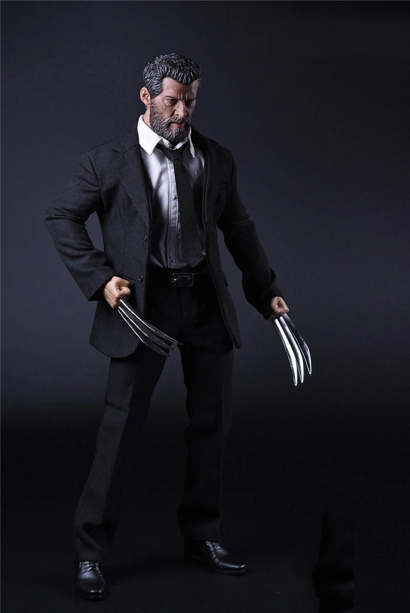 Wolverine Logan Suit Clothes Set 1/6 Scale cloth Claw Shoes Shirt For 12" Figure 