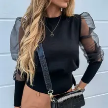 ^#Cheap Autumn Women See-through Blouse Sheer Mesh Tops Ladies Long Sleeve Shirts ^#Cheap Autumn Women See-through Blouse Sheer Mesh Tops Ladies Long Sleeve Shirts