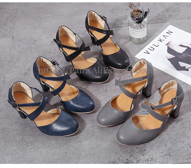 Элегантные босоножки; женские туфли-лодочки на высоком каблуке; коллекция года; Модные женские босоножки из искусственной кожи с перекрестными ремешками; Осенняя обувь на толстом каблуке; zapatos mujer