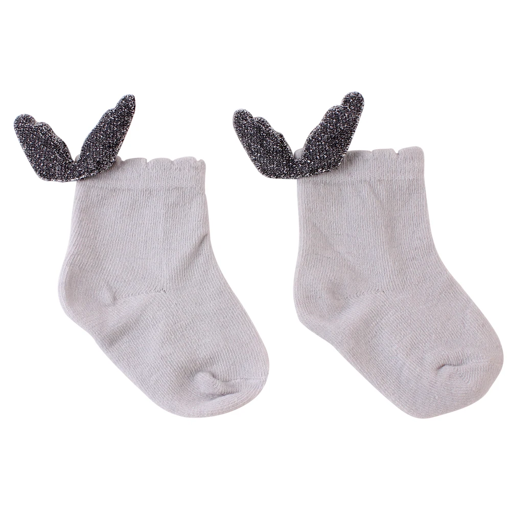Focusnorm/новые модные детские носки с милым ангелом-мягкие хлопковые смешанные повседневные носки с круглым вырезом с Wings1-2 года - Цвет: D