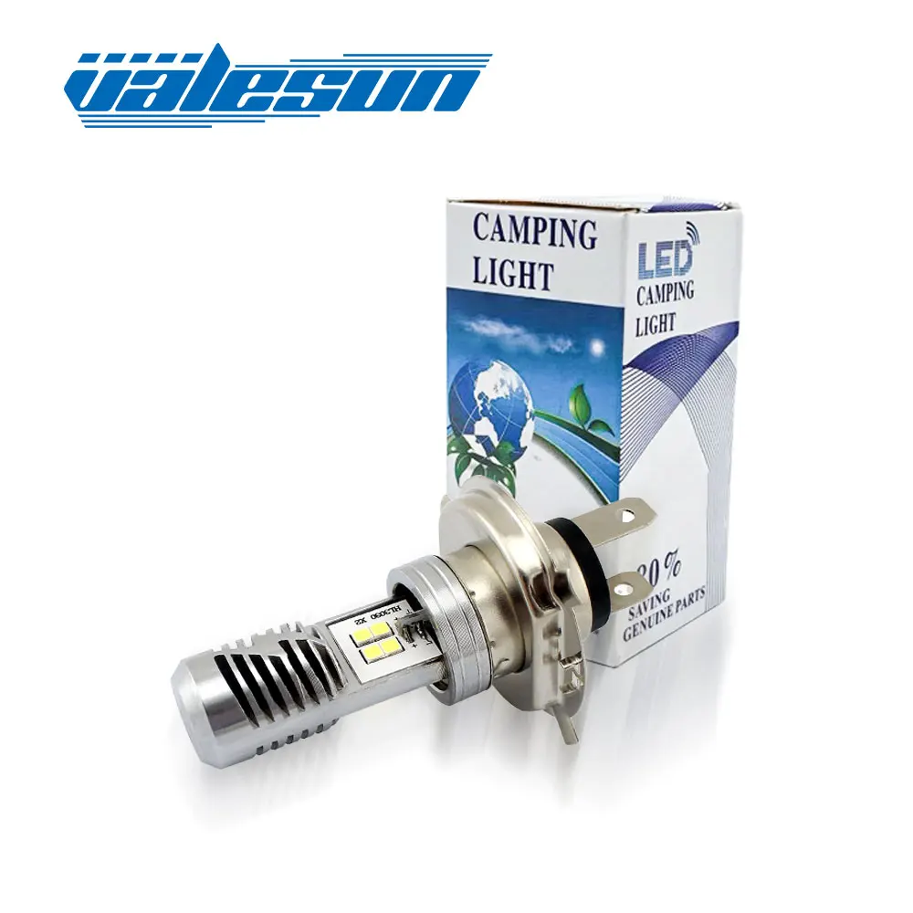 Valesun Car Led Super Bright Motorcycle Headlight H4/BA20D(H6)/P15D(H6M) Wireless Head Lamp LED Bulb White |