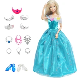 Poupée barbie 30cm, 7 pièces, vêtements, chaussures, collier, costume, 11.8 pouces, 1/6 BJD, Blythe, accessoires de jouets pour enfants 