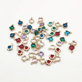 

New Arrival! 12x9mm 100pcs Copper/Crystal Drop Charm for Earrings DIY Making Parts,Jewelry Accessories Findings & Components