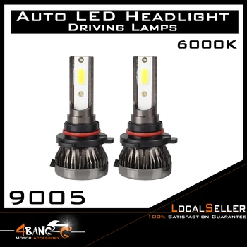 

High Power Auto LED Headlight Bulb 9005 HB3 Head Fog Driving Running Globes Pair