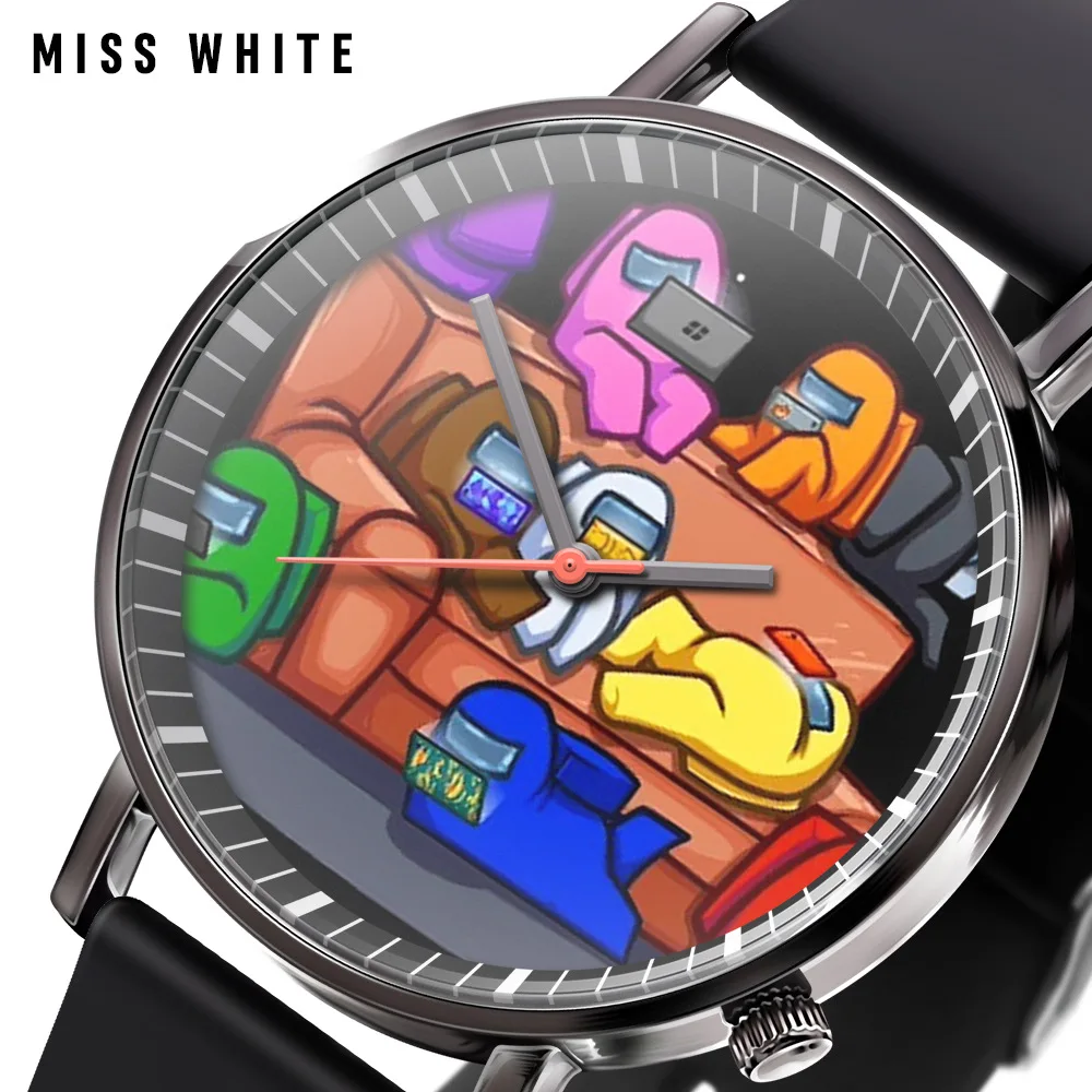 

Among Us Games Peripheral Watches Cartoon Games Fashion Trend Personality Wild Mens and Womens Watch Childrens Toys