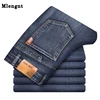 Jean Slim classique en coton pour homme, pantalon Slim, extensible, à la mode, noir et bleu, nouvelle collection ► Photo 1/6