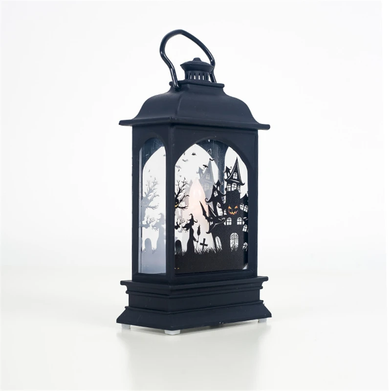 LED Lantern 1 шт. Хэллоуин Моделирование пламени лампы на батарейках освещенная Светодиодная лампа-свеча украшение дома реквизит замок колдуньи Призрак Череп - Цвет: LED Lantern