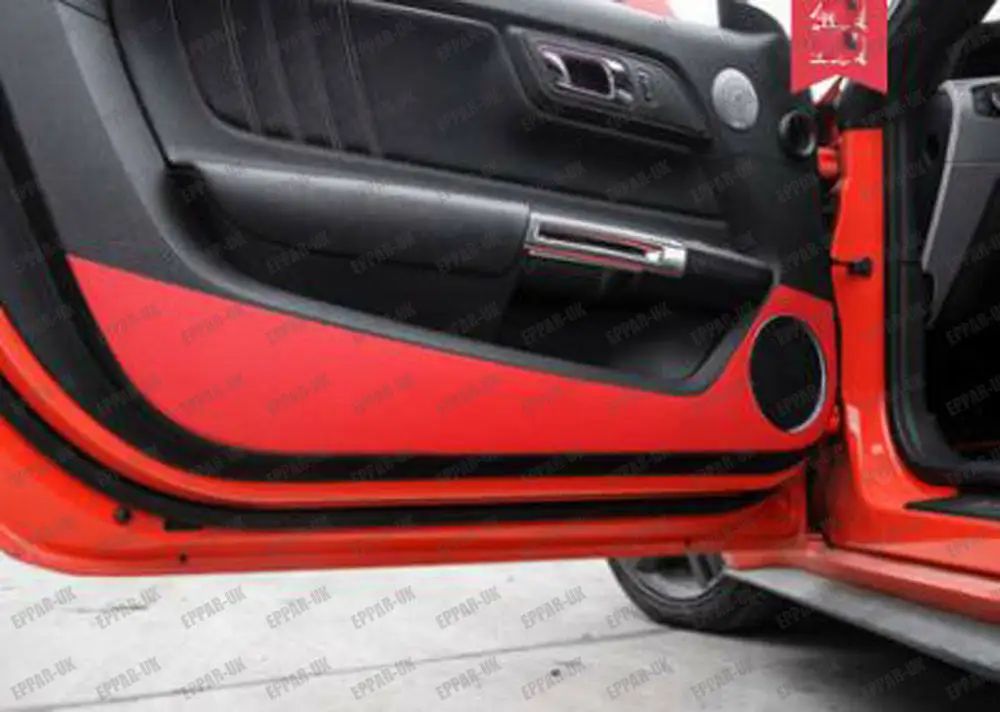 4X красные межкомнатные двери анти Kick Vinyls для- Ford Mustang