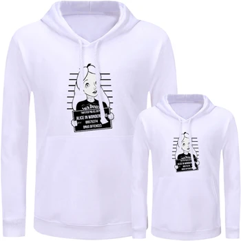 

Punk Alice Cinderella Design Matching Family Outfits Hoodies Mom Daughter Sweatshirts Women Girl Printed Pullovers Clothes Gift