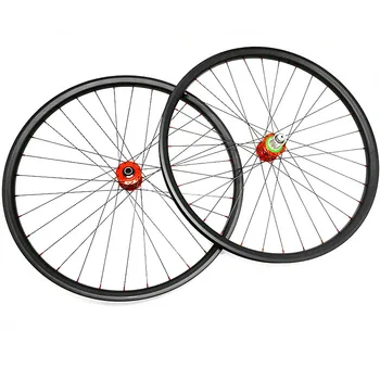 

29er MTB rim carbon bike disc wheelset mountain bike wheels 34mm width tubeless 30mm depth T700 wheels Hope pro4 Shim/XD 11s