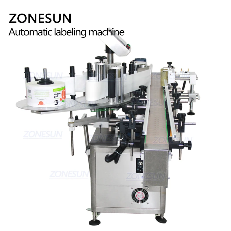ZONESUN автоматическая машина для нанесения этикеток на круглые бутылки вина|machine