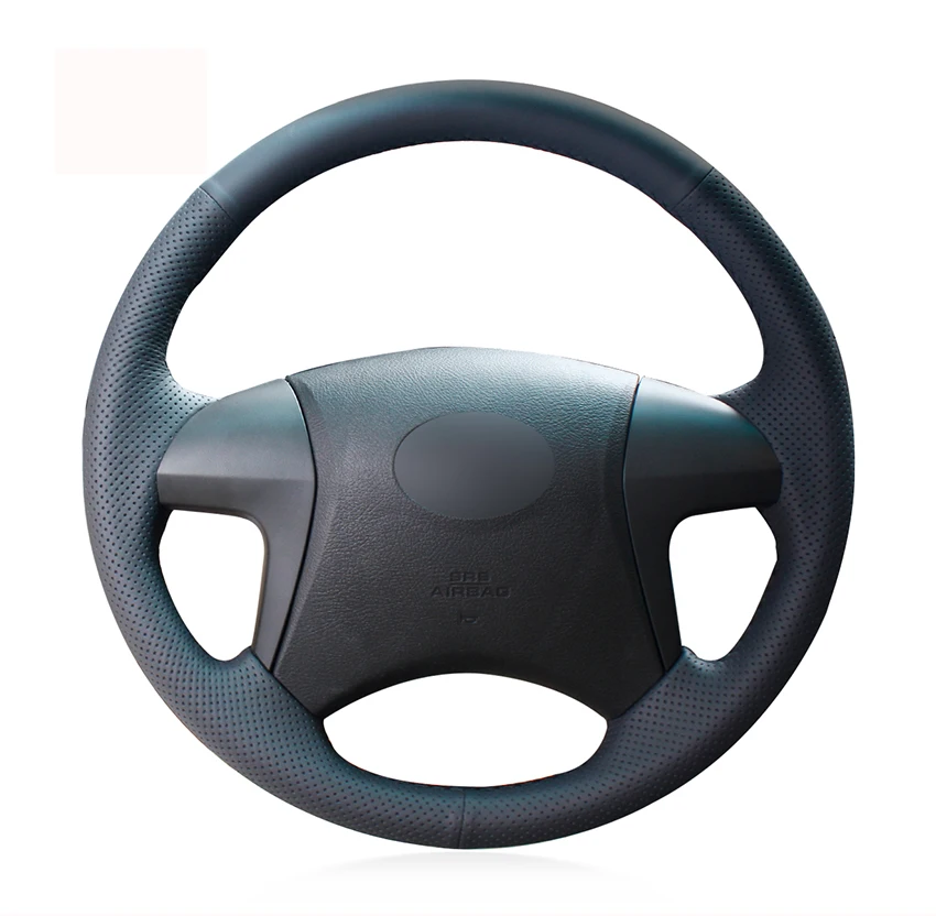 Hand-stitched Black Artificial Leather Car Steering Wheel Cover for Toyota Highlander 2008 2009 2010 2011 2012 2013 2014 Camry | Автомобили