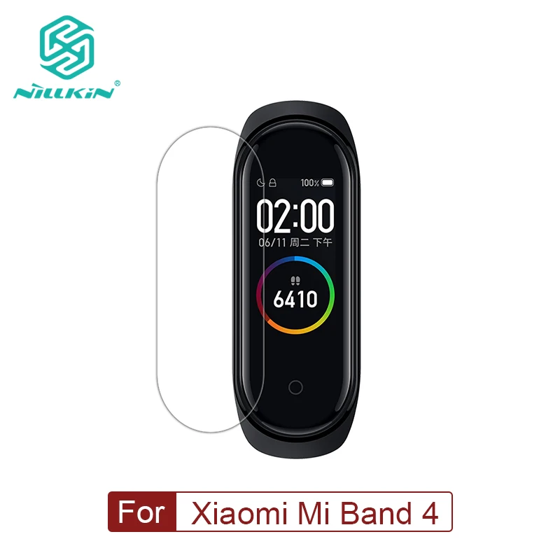 NILLKIN для xiaomi mi band 4 защита экрана HD супер прозрачная 6 Упаковка протектор экрана для xiaomi band 4 глобальная версия протектор