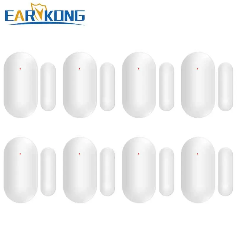 Earykong Wireless Door gap detector 433MHz inside antenna 8 pieces include for security home alarm system door magnet alarm