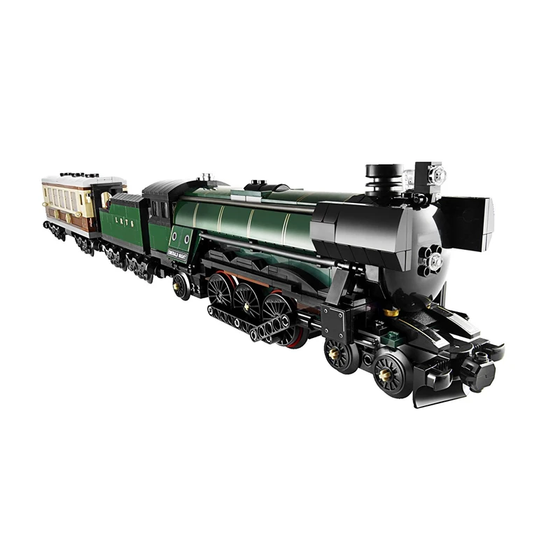 

NEW 908Pcs Compatible legoinglys Technic Series Emerald Night Train Model Building Kit Block Bricks Toys 21005 Clone 10194