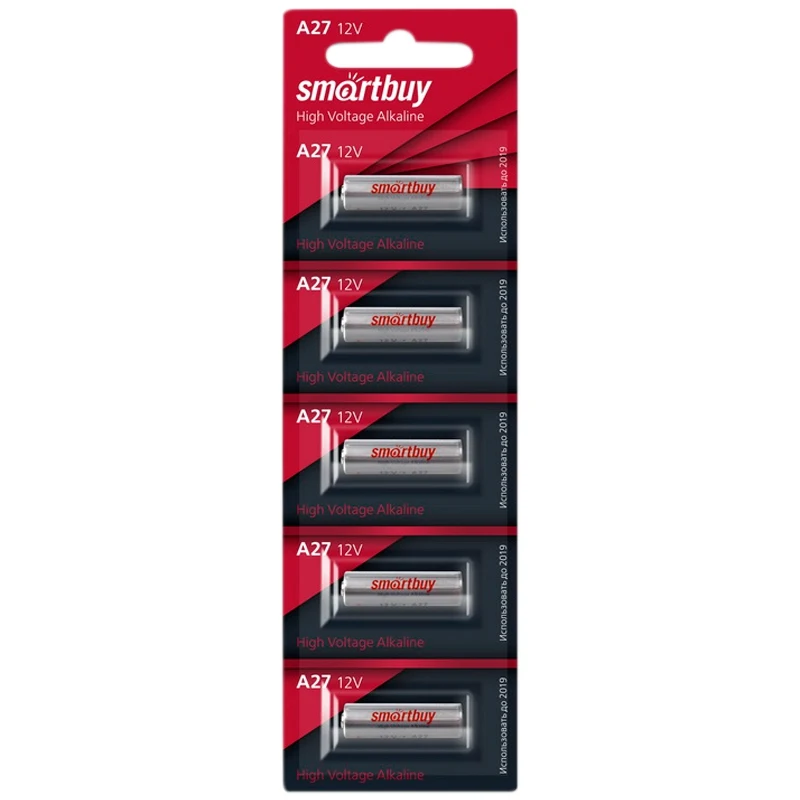 Батарейка SmartBuy MN27 (27A) 12V алкалиновая BC5 | Электроника