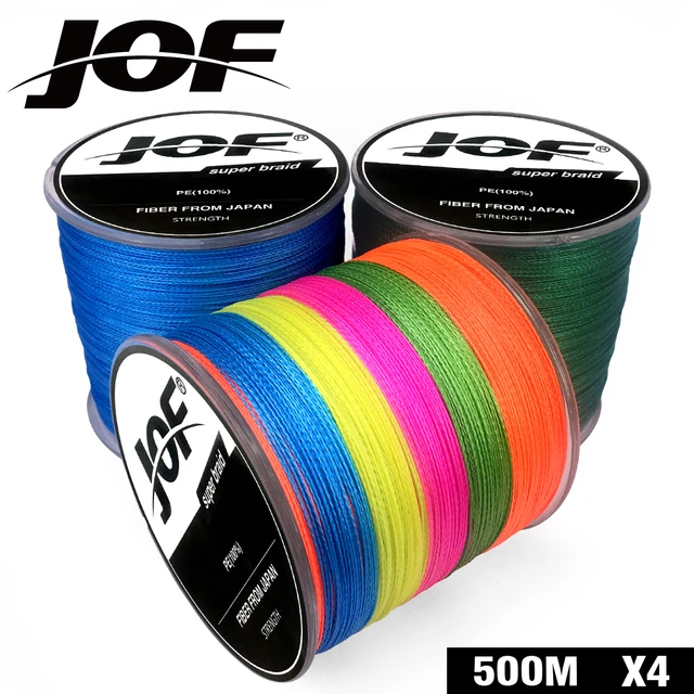 2019 NEW 4 Strands 500M JOF PE White Braid Fishing Line Weave Superior  Extreme Strong 100% SuperPower - AliExpress