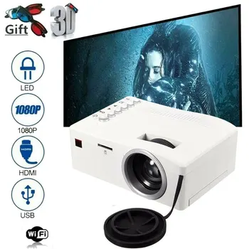 

Mini Projector Upgrade Portatil Led Proyector 8000LM Full HD 1080P Mini USB LED Projector Home Theater Cinema HDMI AV Beamer