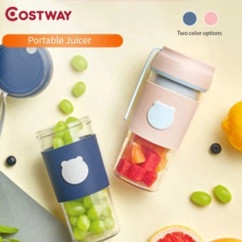 

COSTWAY Portable Juicer Home Automatic Wireless Portable Electric Stirring Cooking Mini Juice Cup