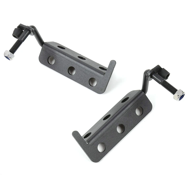 Front Foot Pegs Hollow Door Hinge Foot Rest Pedal For 2007 2018 Jeep