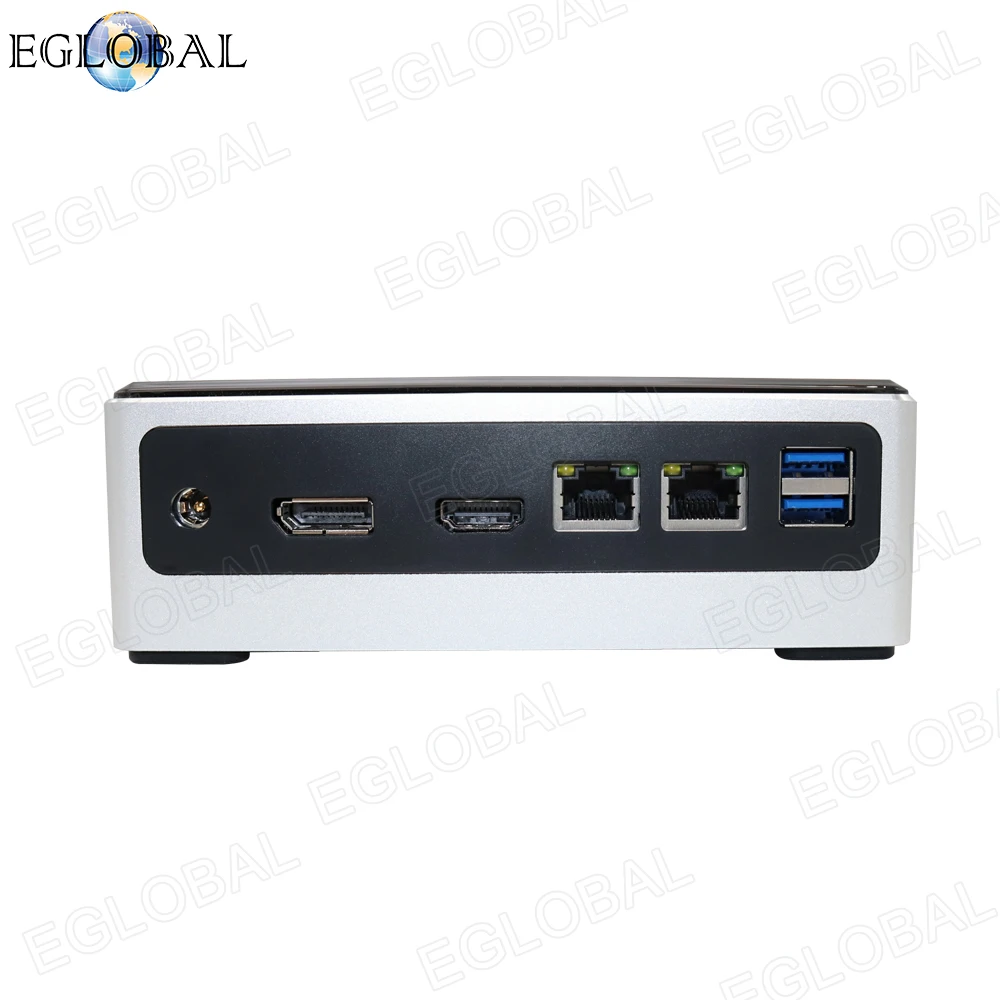 EGLOBAL Мощный мини игровой ПК i3/i5 8250U/i7 8550U Dual Lan микро настольный компьютер NVMe SSD MAX 32G DDR4 HDMI DP дисплей