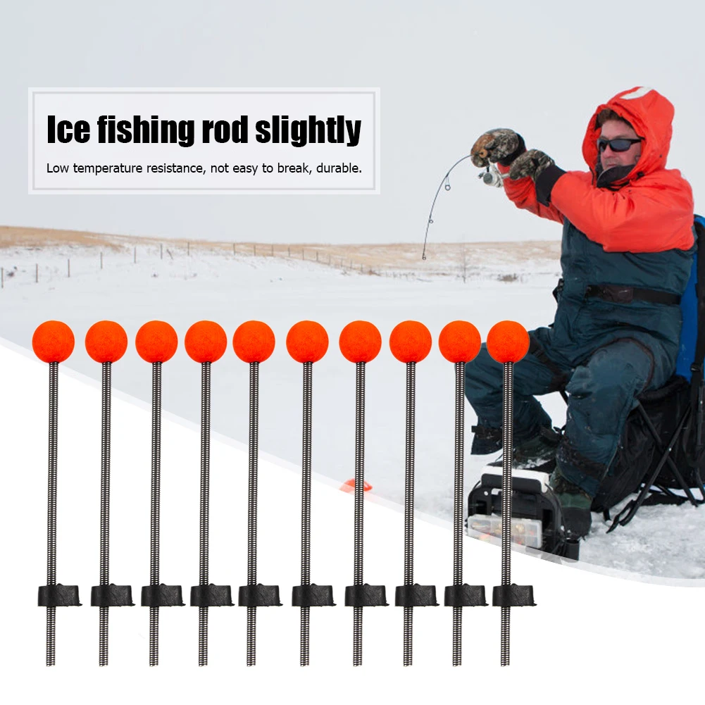 10pcs Ice Fishing Rod Tip Winter Outdoor Sport Fishing Pole Tip Fishing  Tackles