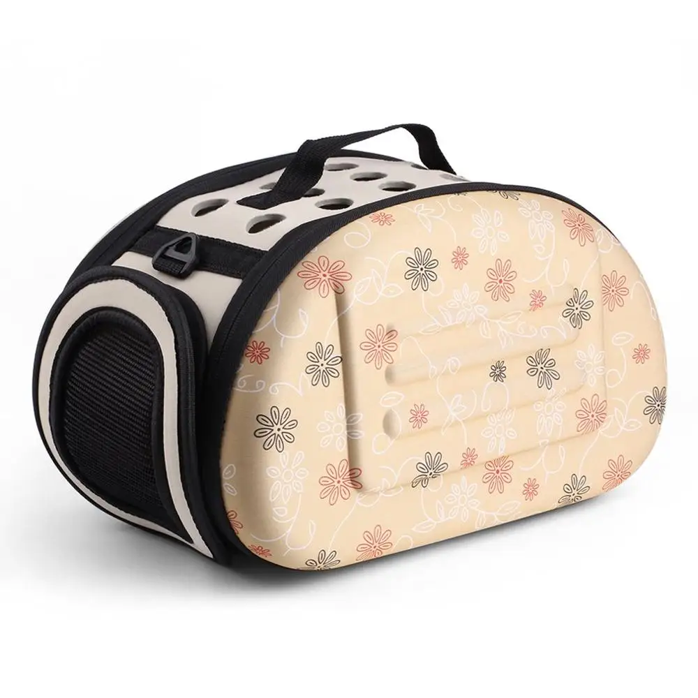 

Lovely Floral High Quality Soft EVA Portable Foldable Travel Shoulder Pet Bag Breathable Outdoor Carrier Pet Bag S/M/L Size