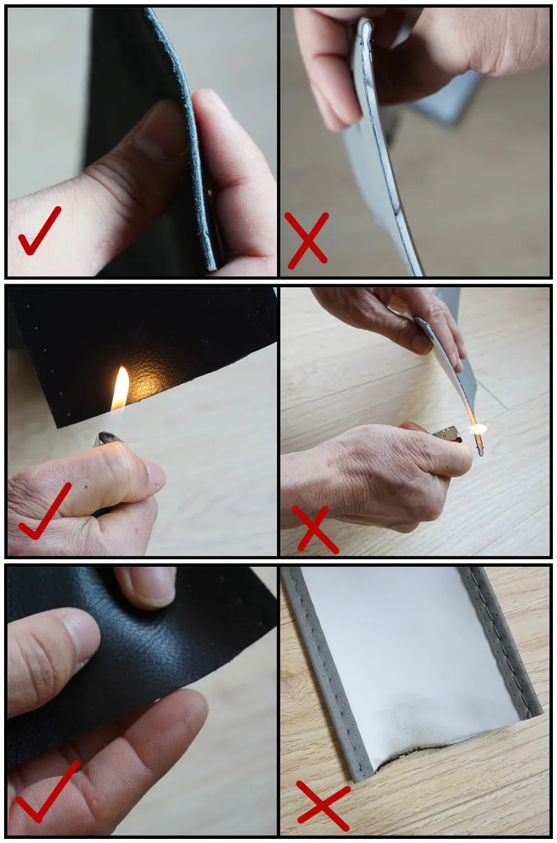 GSPSCN DIY натуральная кожа чехол рулевого колеса автомобиля мягкие Нескользящие воловья коса с иглами нить 36 38 40 см размер