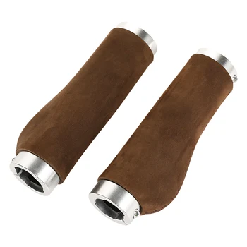 

Classic Bicycle Parts Vintage Bicycle Grips Ergonomics Leather Bike Grips Mtb Bike Parts