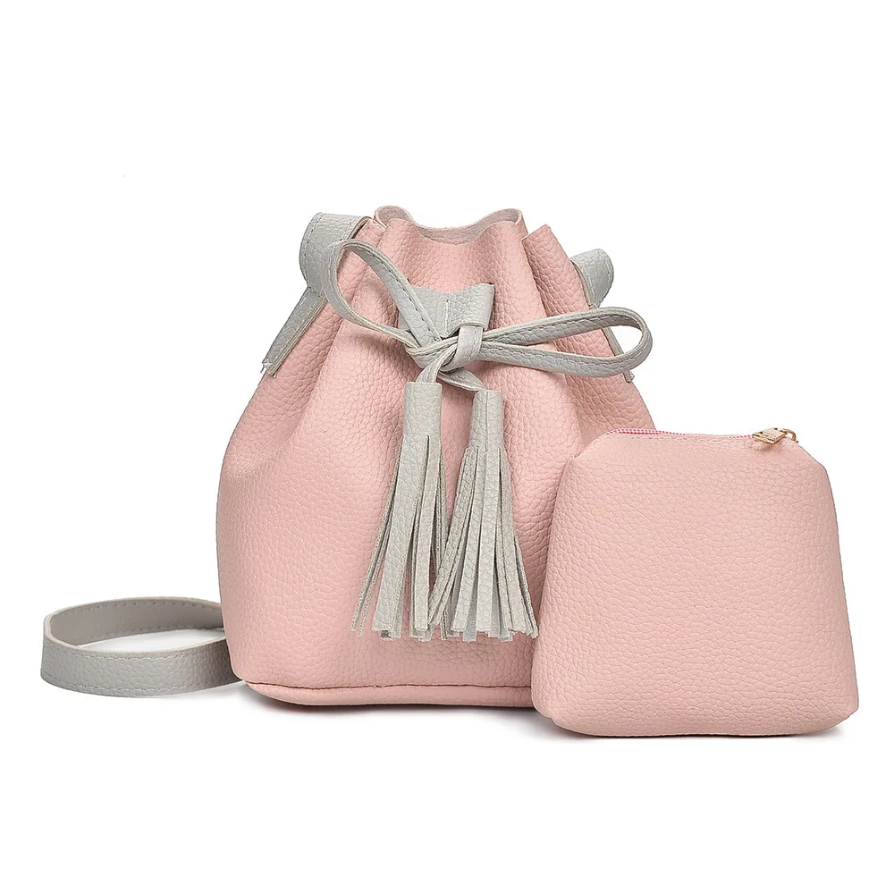 

Bag Hot Selling 2019 Europe And America Fashion Embossed Leather Different Size Bags Large Bag Women's Two-Piece Set Single-shou