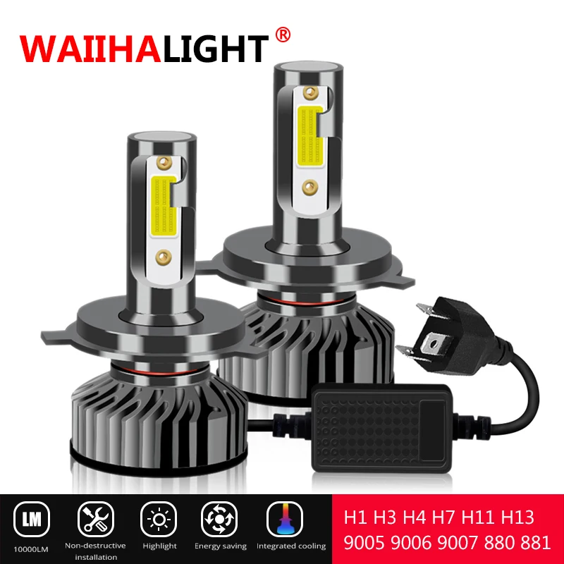 Автомобильные фары H4 Hi/Lo головной свет H7 H1 H8 H9 H11 9005 9006 H13 светодиодные