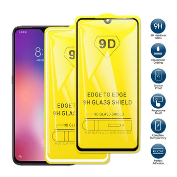 

9D Curved Tempered Glass For Xiaomi Mi CC9 CC9e Mi9 SE Mi9X Mi9T Mi8 Pro Mi8 Lite Full Coverage Screen Protective Film 500Pcs