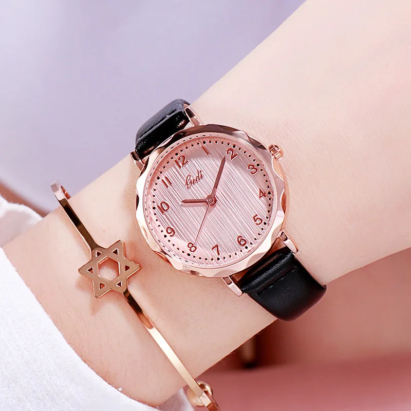

Gedi Hot Selling Leather Belt Ladies' Watch Fresh Literature And Art Small Dial WOMEN'S Watch Korean-style Simple Elegant Flow W