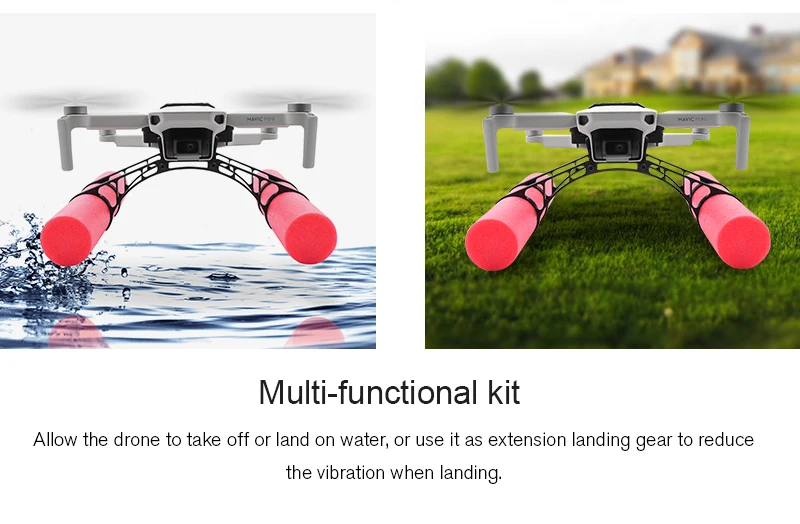 Mini 2 On Water Landing Skid Float Kit Expansion For DJI Mavic Mini 2 Drone Water Landing Gear Training Gear Accessories