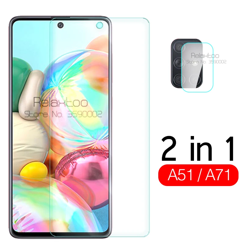 Защитное стекло для объектива камеры 2 в 1 samsung galaxy a51 a71 a 51 71 a515F a715F защита экрана