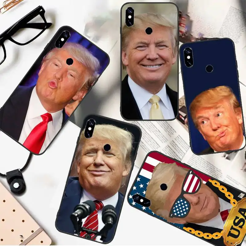 

Funny Donald John Trump Phone Case For Xiaomi Redmi 9 8 9t a3Pro 9se k20 mi8 max3 lite 9 note 9s 10 pro