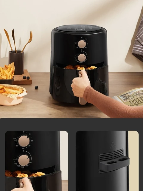 Buy Midea 1700W Non Stick Air Fryer 8L - Black