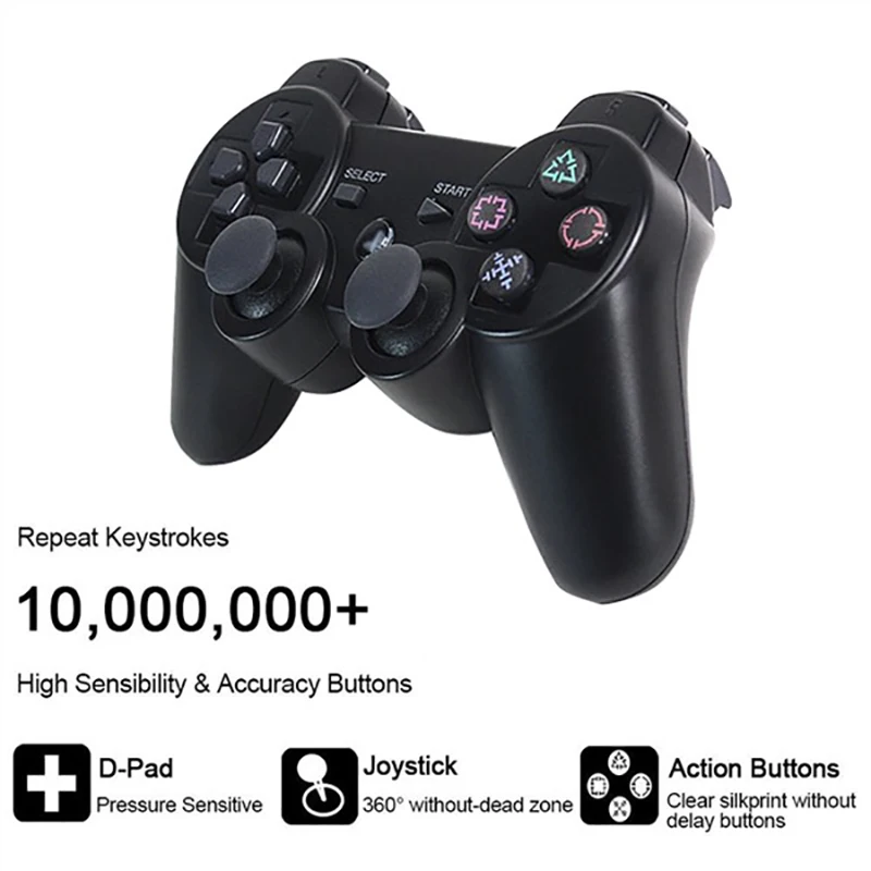 Wireless Bluetooth-compatible Game Controller For PS3 Rechargeable Gamepad Joystick For Play Station 3 Console Game Accessories