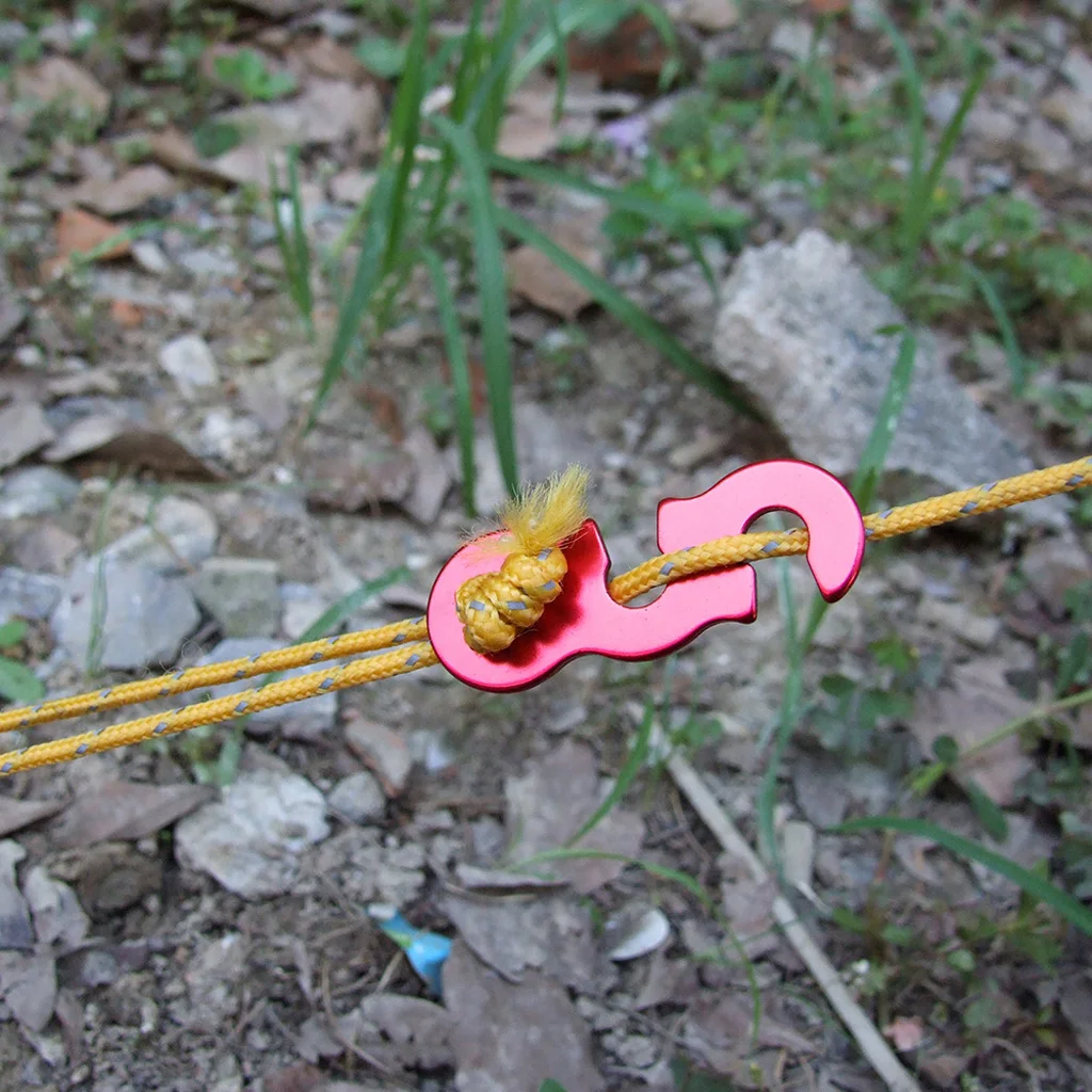 

10pcs Durable Camping Guyline Tensioners Anwing Rope Tighteners Adjusters