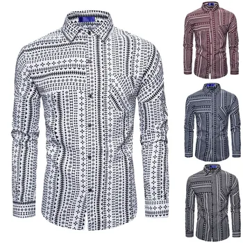

Are you sure not to click in and see Men Splicing Printed Business Leisure Retro Long-sleeved Shirt Top Blouse wholesale 2020