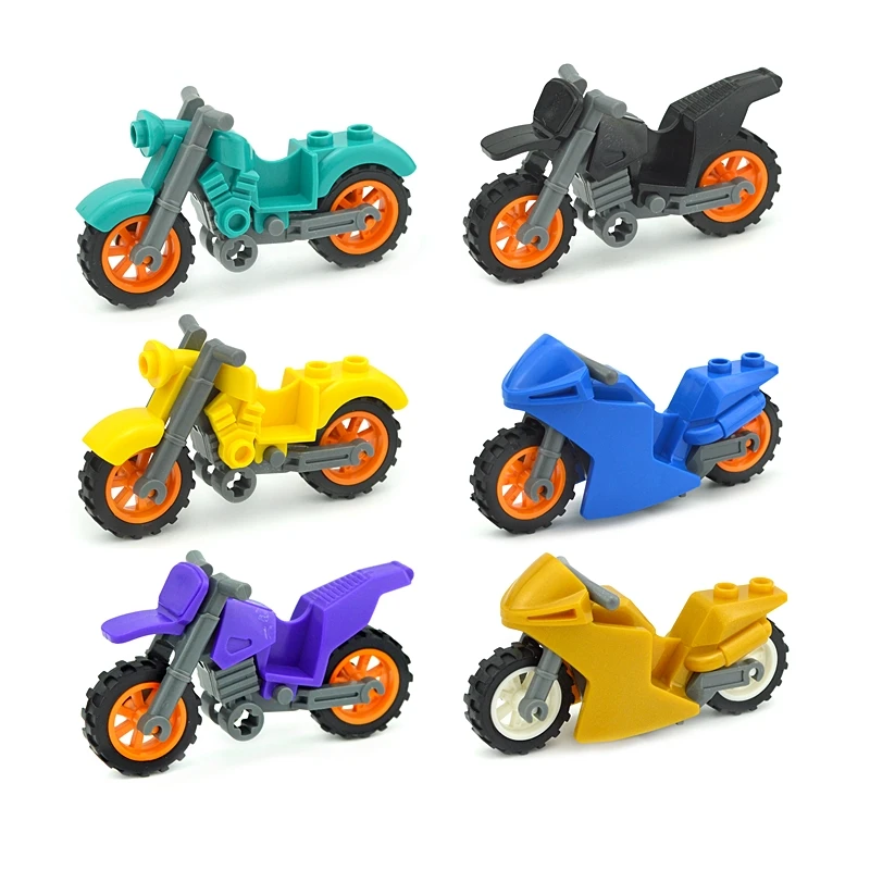 Military Swat Suv City Building Blocks Accessori Modello Country Vehicles Moto Moto Bricks Moc Parts Toys For Children