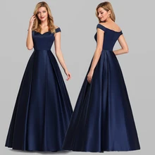 Простое ТРАПЕЦИЕВИДНОЕ платье для выпускного вечера с открытыми плечами, закрытые рукава, v-образный вырез, длина до пола, вечерние платья на молнии