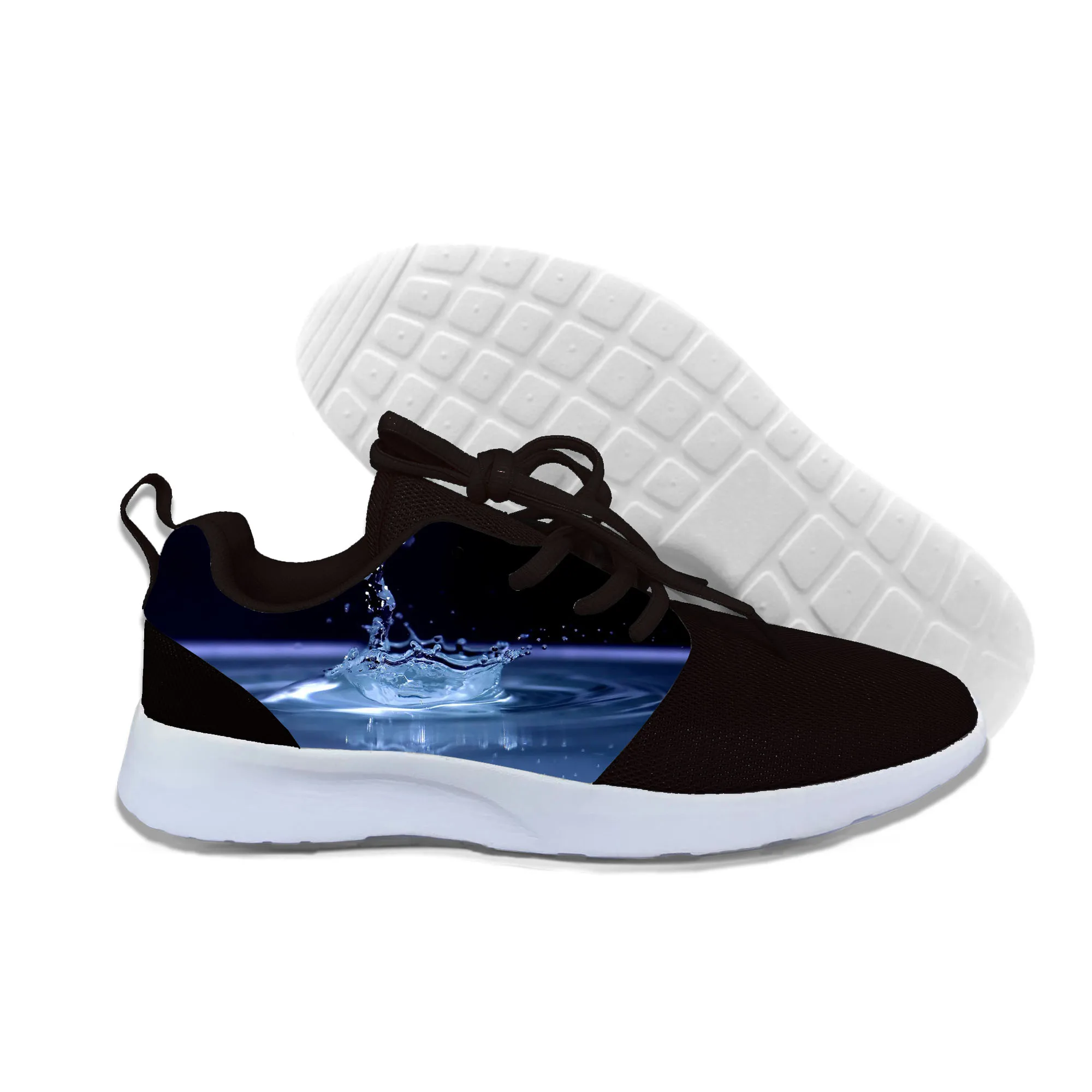 

2019New Blue Water Droplets Men/Women Sneakers 3D Print Summer Autumn Winter Unisex Casual Shoes