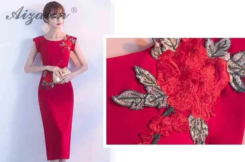 Оригинальное красное свадебное винтажное платье Qi Pao женское традиционное китайское свадебное платье Qipao Акция тонкая вышивка Cheongsam