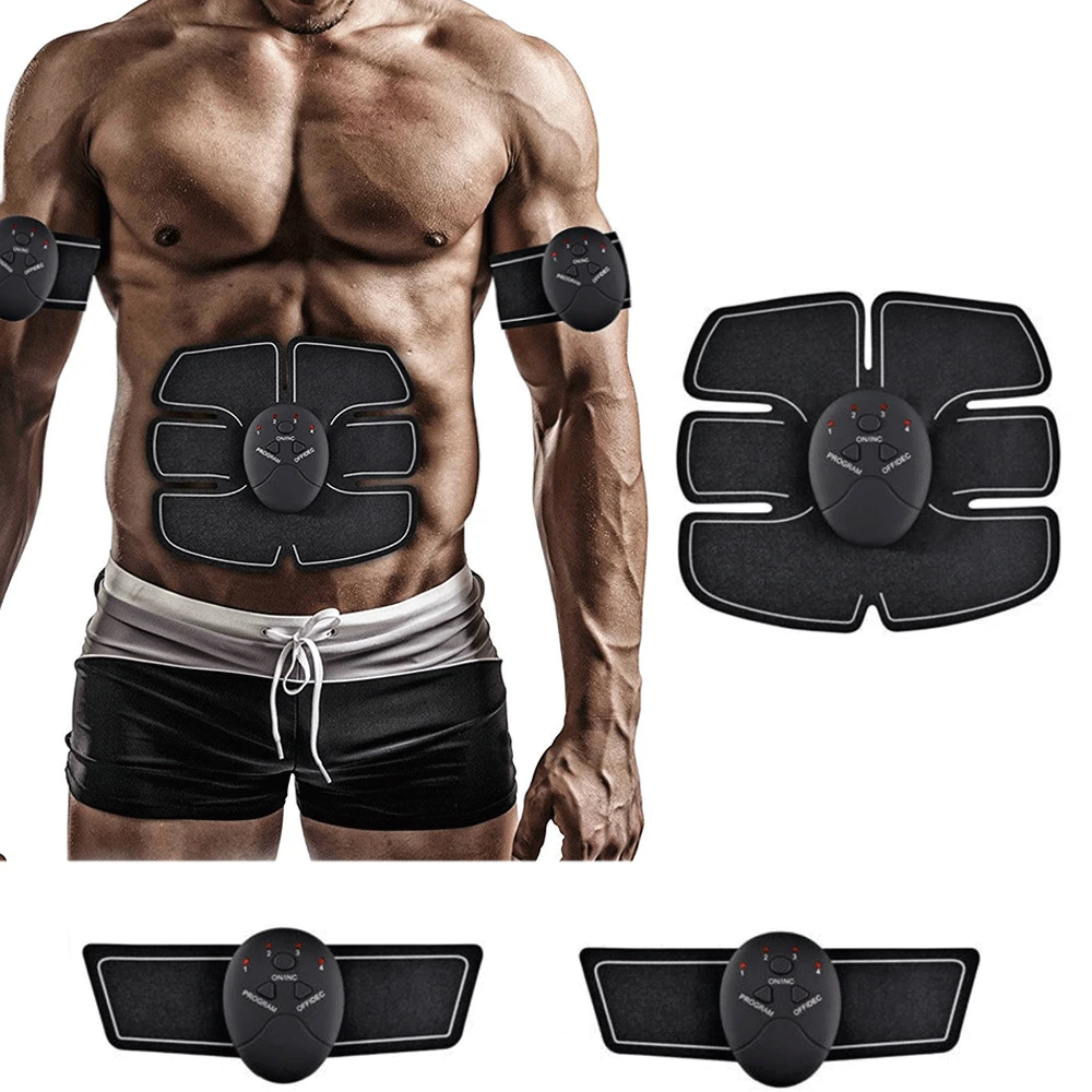 Фитнес-EMS, Миостимулятор для похудения мышц, Электрический массажер для тела, беспроводное устройство для тренировки брюшного пояса, стимуляторы из АБС-пластика