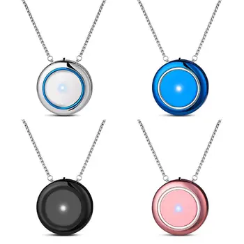 

Portable Personal Round Necklace Air Purifier Negative Ion Generator Remove Formaldehyde Smoke Dust Purification Deodor U1JE