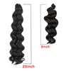 Leeons 20Inch Freetress Water Wave Canecalon Hair Crochet Hair Extensions Water Wave Synthetic Hair Bundles Ombre Braiding Hair ► Photo 3/6