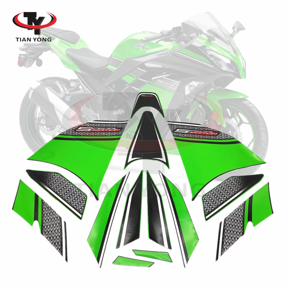 

Мотоцикл для Kawasaki Fit Ninja 300 полный комплект Защитная Наклейка для гонок 2013 год высокое качество 13-19 декоративная Защитная Наклейка
