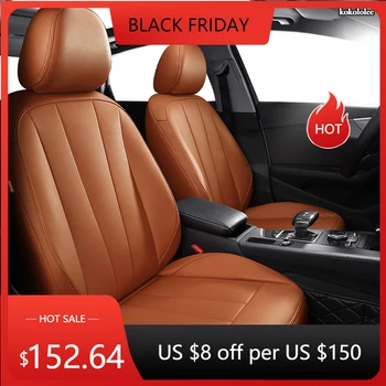 

kokololee Custom Leather car seat cover For Ford Fiesta Mondeo Fusion Focus Escort S-MAX Edge Kuga Taurus Automobiles Seat Cover